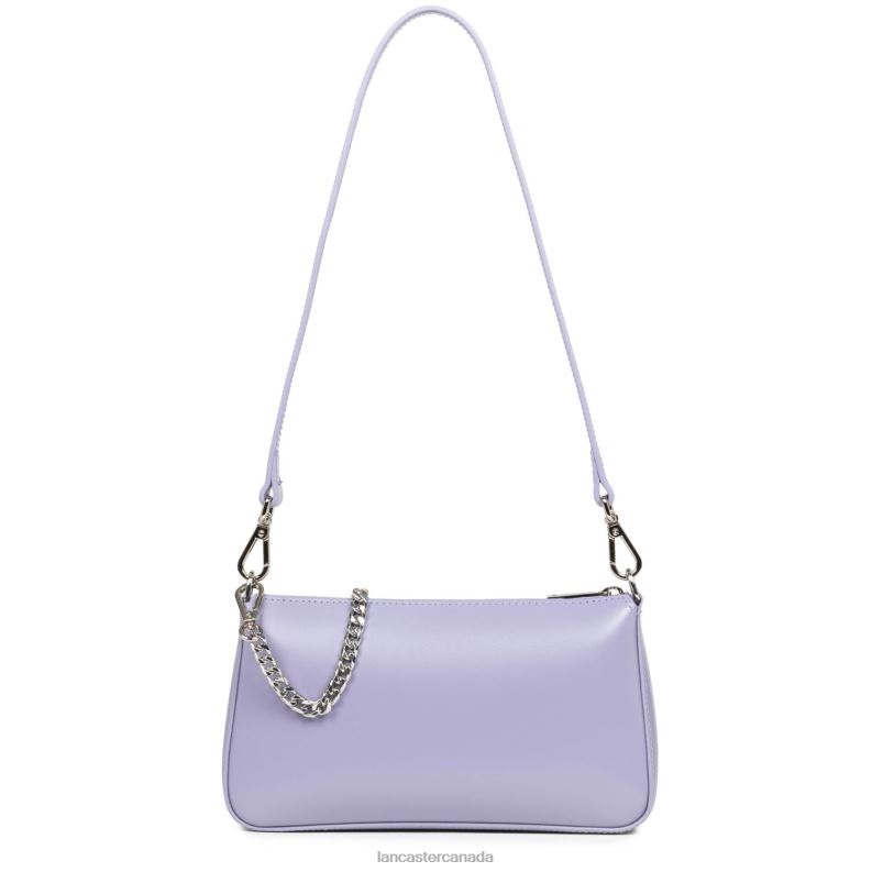 Women Small Crossbody Bag Suave Even 4J6H1635 Bag Mauve Lancaster Paris