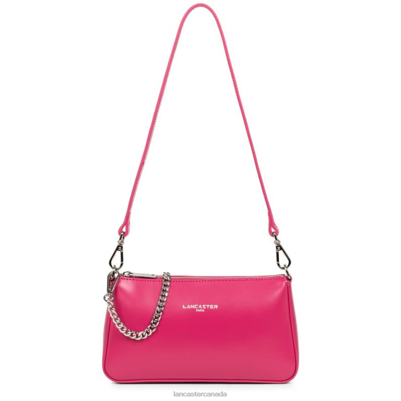 Women Small Crossbody Bag Suave Even 4J6H1641 Bag Fuxia Lancaster Paris