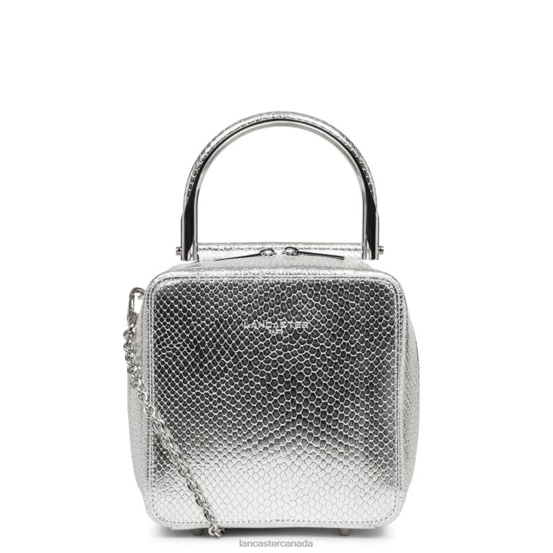 Women Box Bag Exotic Bonnie 4J6H3574 Bag Argent Python Lancaster Paris
