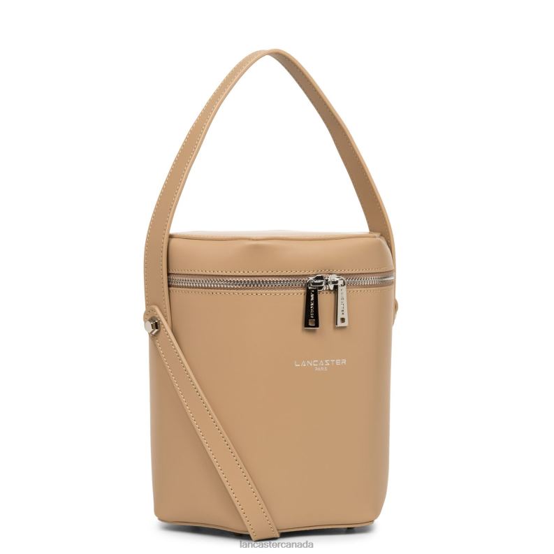 Women Box Bag Smooth Ruche 4J6H3715 Bag Naturel Lancaster Paris