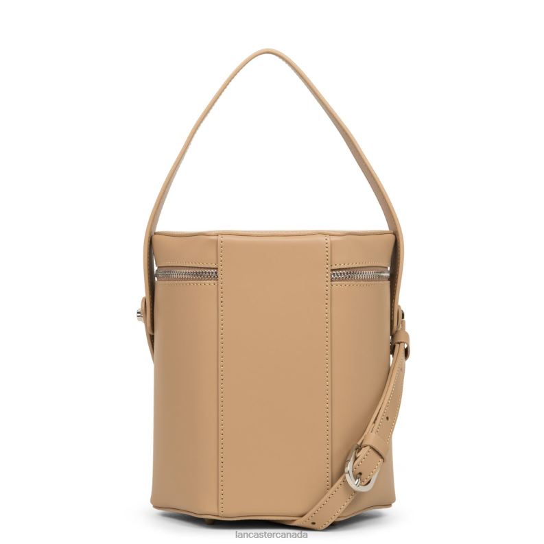Women Box Bag Smooth Ruche 4J6H3715 Bag Naturel Lancaster Paris