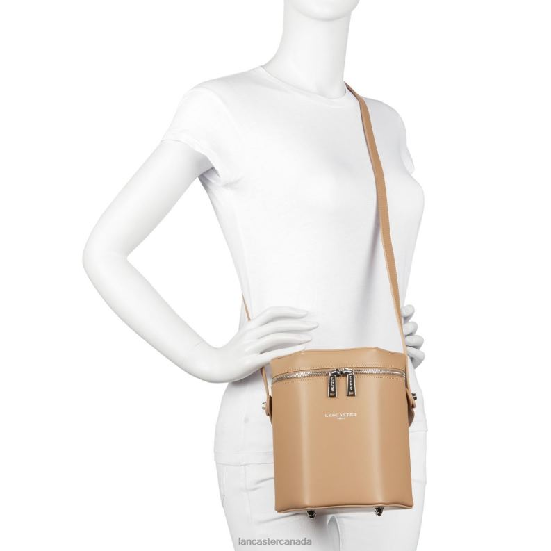 Women Box Bag Smooth Ruche 4J6H3715 Bag Naturel Lancaster Paris