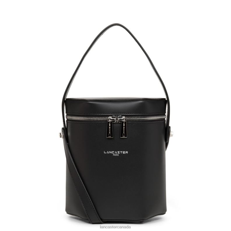 Women Box Bag Smooth Ruche 4J6H3718 Bag Noir Lancaster Paris