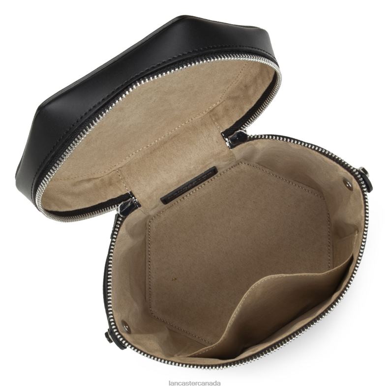 Women Box Bag Smooth Ruche 4J6H3718 Bag Noir Lancaster Paris