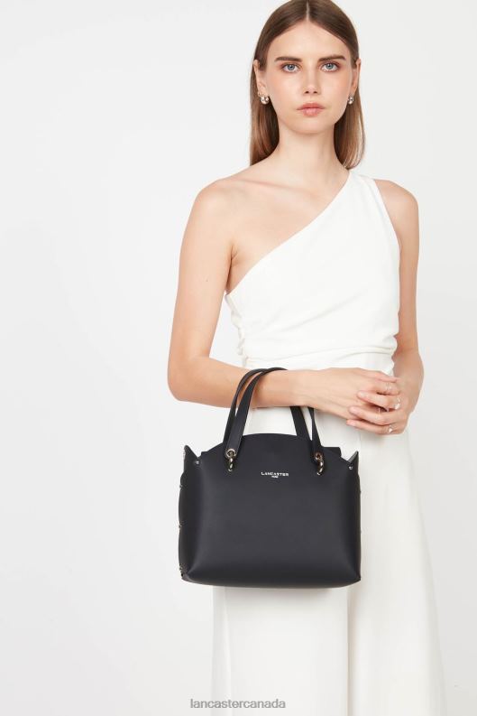Women Handbag City Flore 4J6H2525 Bag Bleu Fonce-In-Argent Lancaster Paris