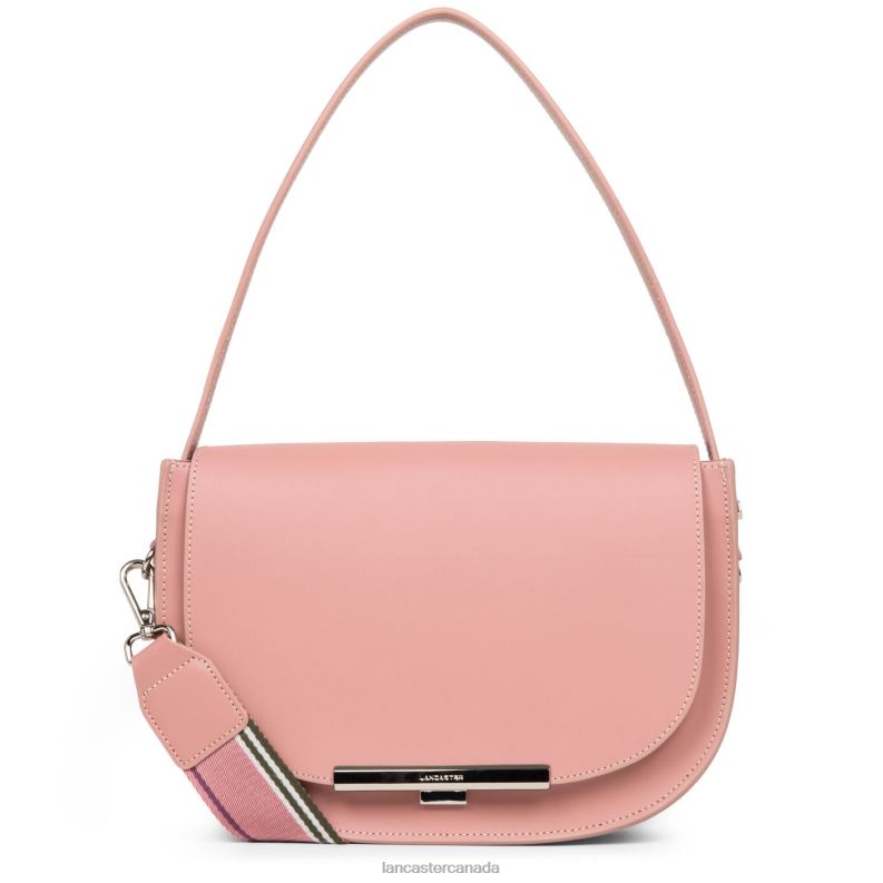 Women Handbag City Lina 4J6H4446 Bag Rose Cendre Lancaster Paris