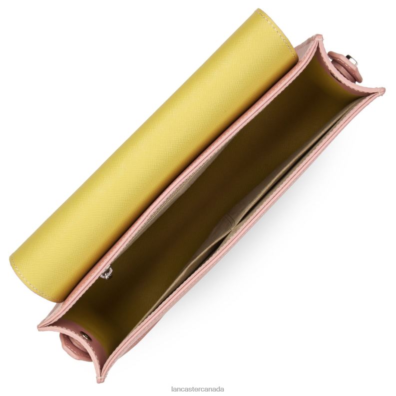 Women Handbag City Lina 4J6H4446 Bag Rose Cendre Lancaster Paris