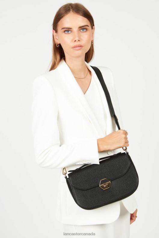 Women Handbag Delphino 4J6H2489 Bag Noir Lancaster Paris