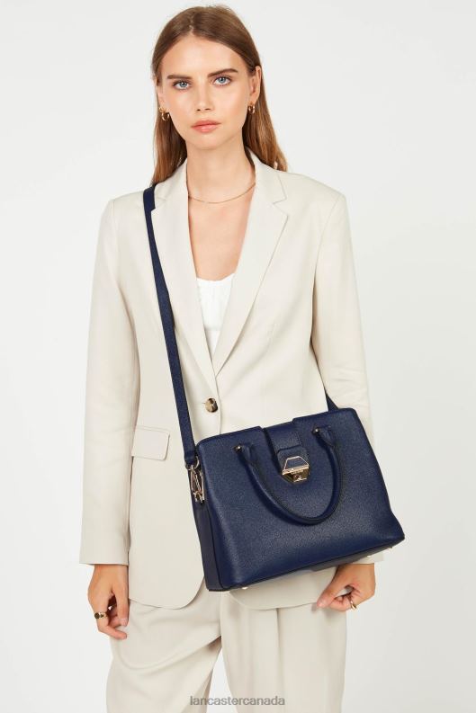 Women Handbag Delphino 4J6H2506 Bag Bleu Fonce Lancaster Paris
