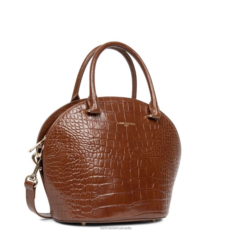 Women Handbag Exotic Croco Cn 4J6H3673 Bag Caramel Lancaster Paris