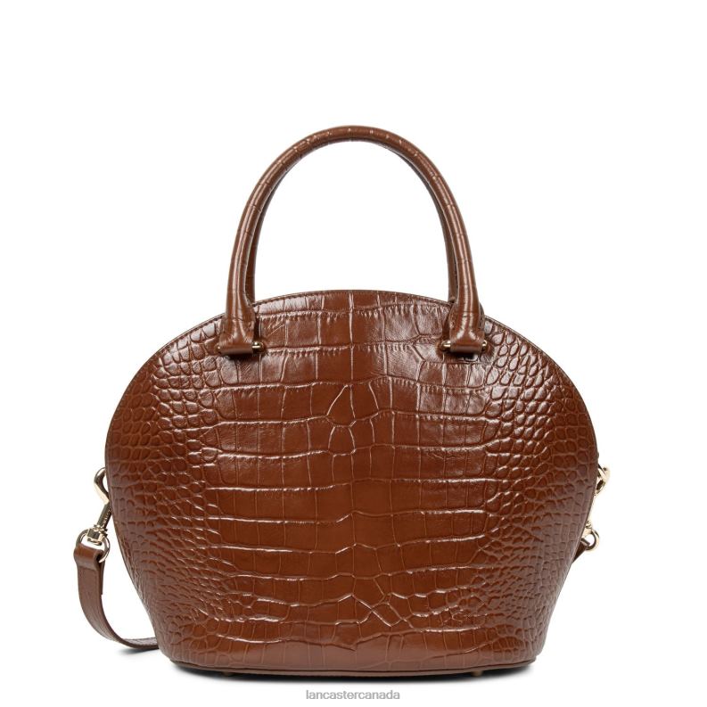 Women Handbag Exotic Croco Cn 4J6H3673 Bag Caramel Lancaster Paris