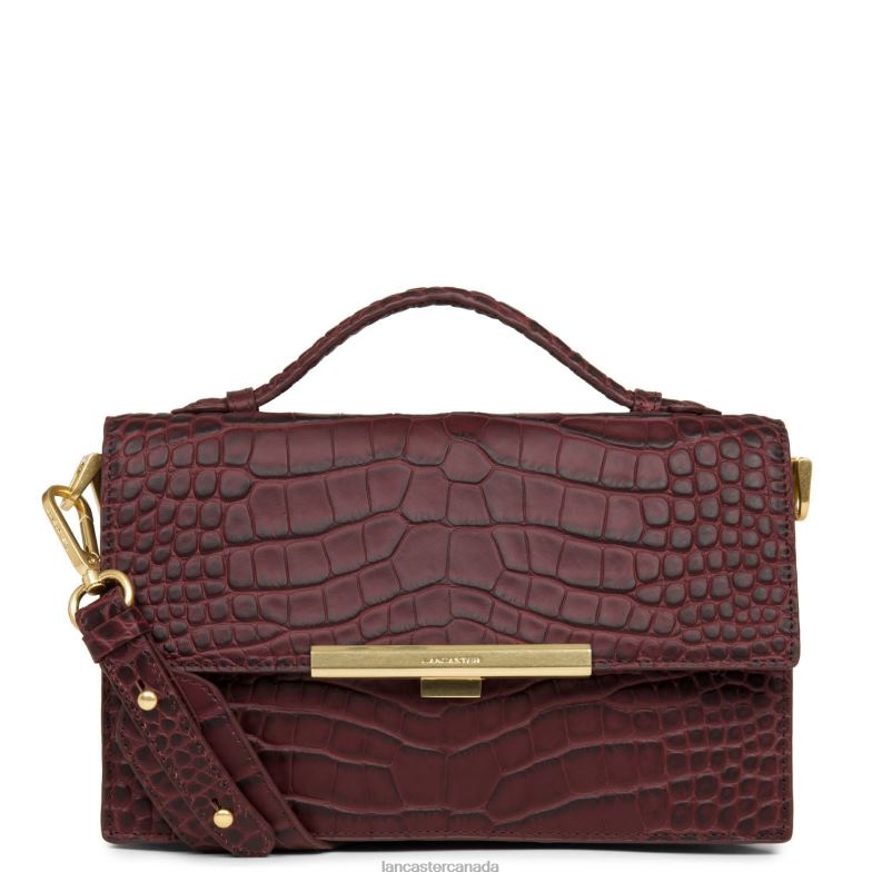 Women Handbag Exotic Lee 4J6H3347 Bag Pourpre Lancaster Paris