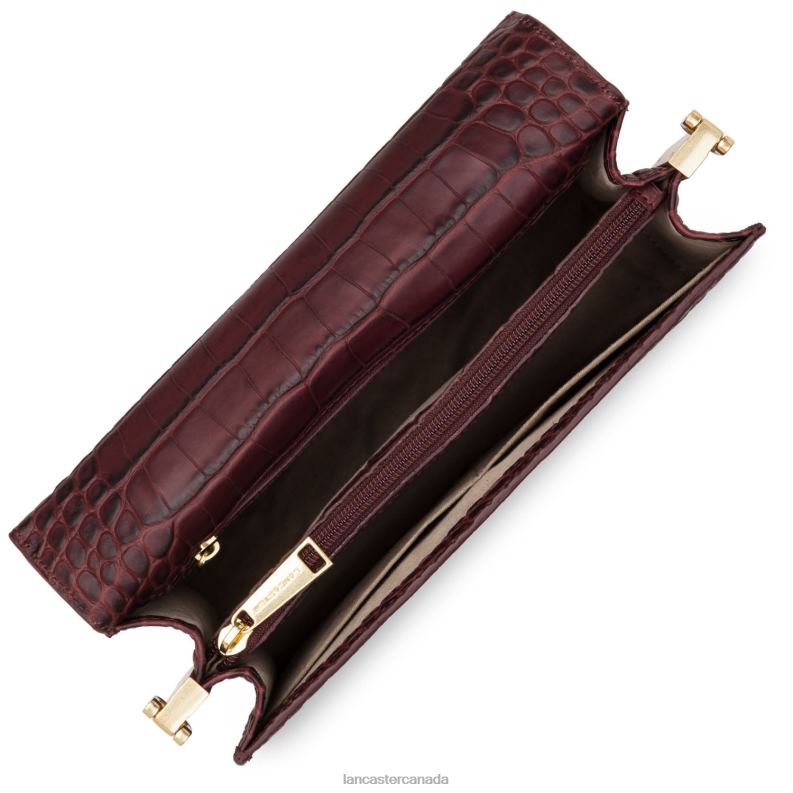 Women Handbag Exotic Lee 4J6H3347 Bag Pourpre Lancaster Paris
