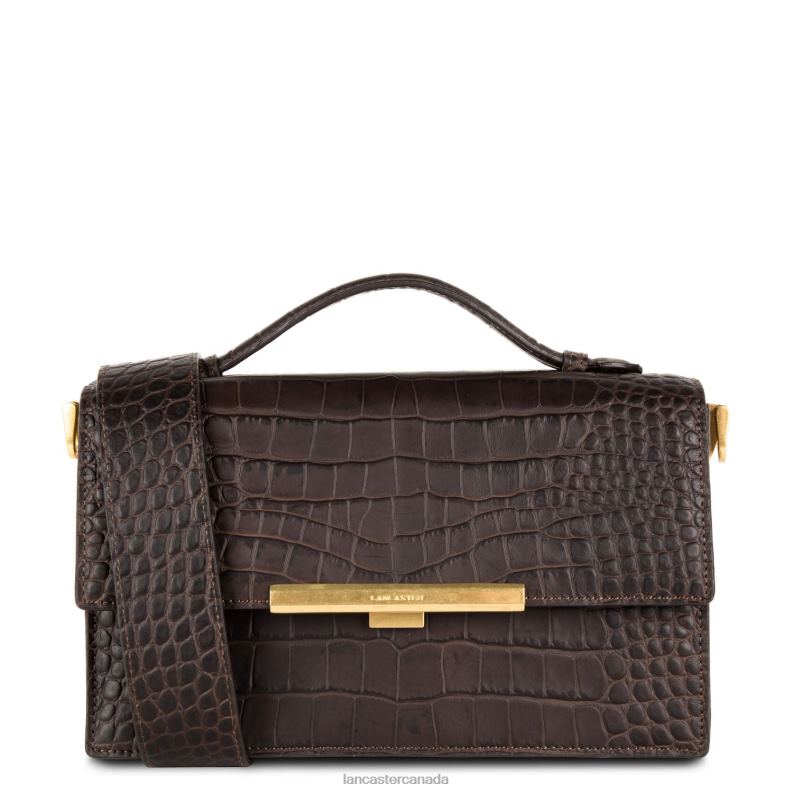 Women Handbag Exotic Lee 4J6H3348 Bag Marron Lancaster Paris