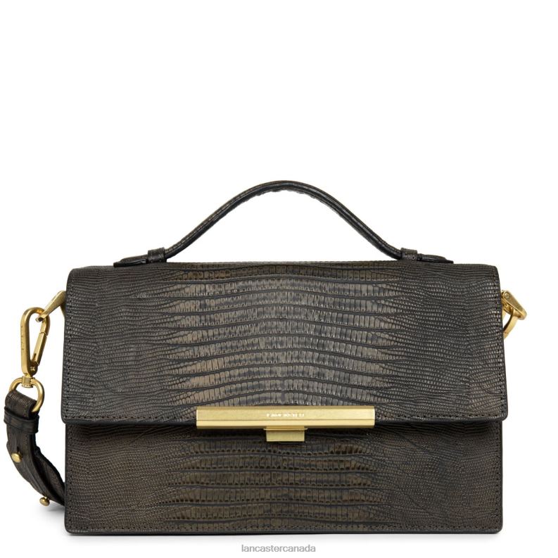 Women Handbag Exotic Lee 4J6H3352 Bag Bronze-Lezard Lancaster Paris