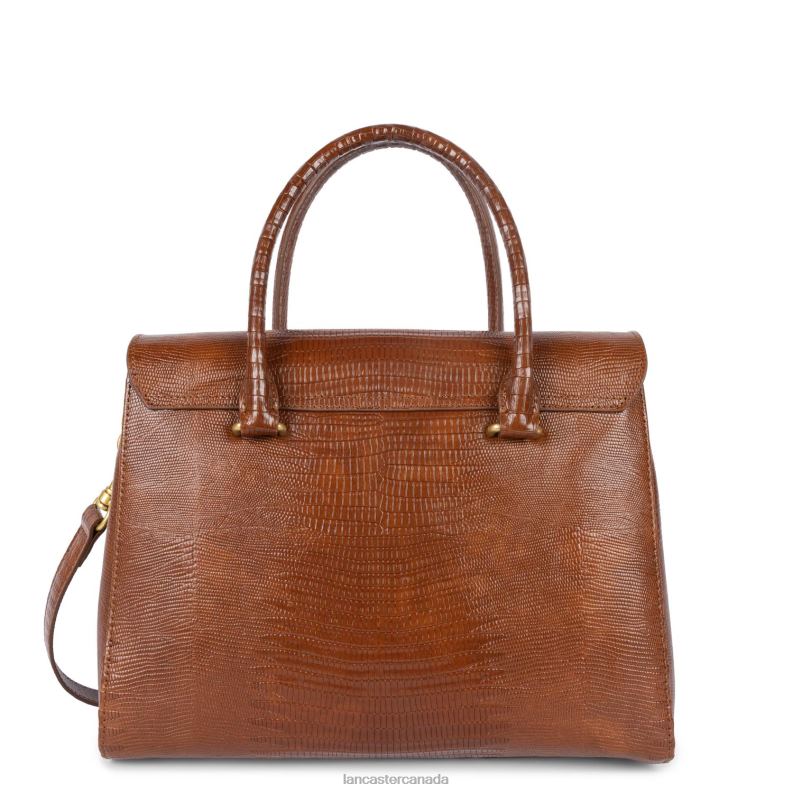Women Handbag Exotic Lezard & Croco Cn 4J6H3268 Bag Cognac-Lezard Lancaster Paris