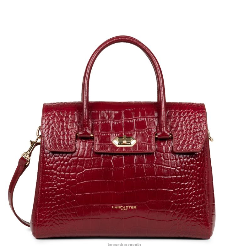 Women Handbag Exotic Lezard & Croco Cn 4J6H3270 Bag Carmin Lancaster Paris