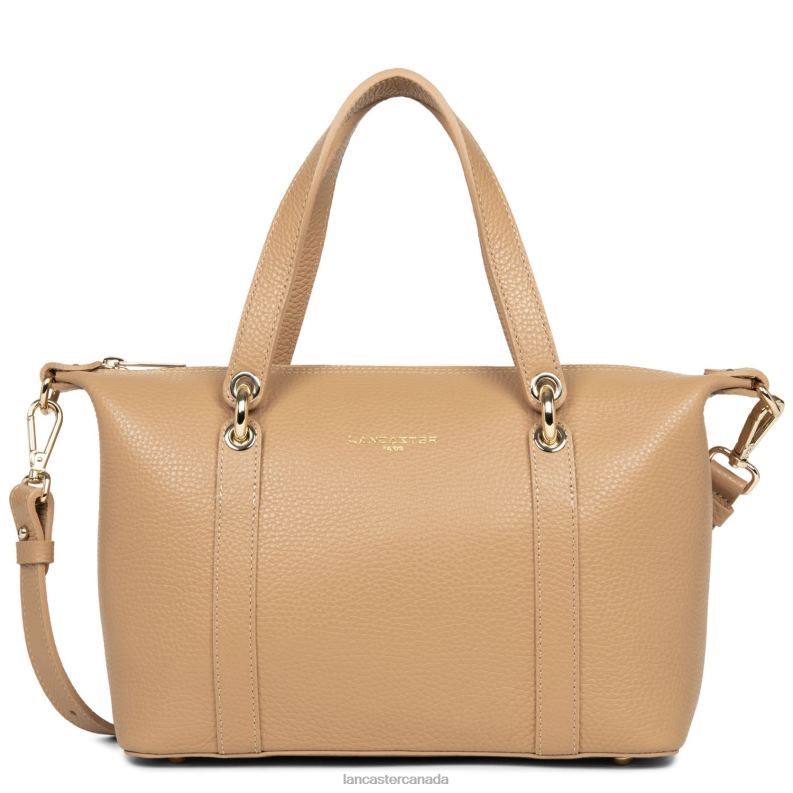 Women Handbag Foulonne Double 4J6H3374 Bag Naturel-In-Beige Lancaster Paris