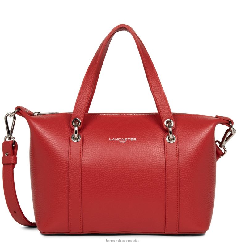 Women Handbag Foulonne Double 4J6H3375 Bag Rouge-In-Poudre Lancaster Paris