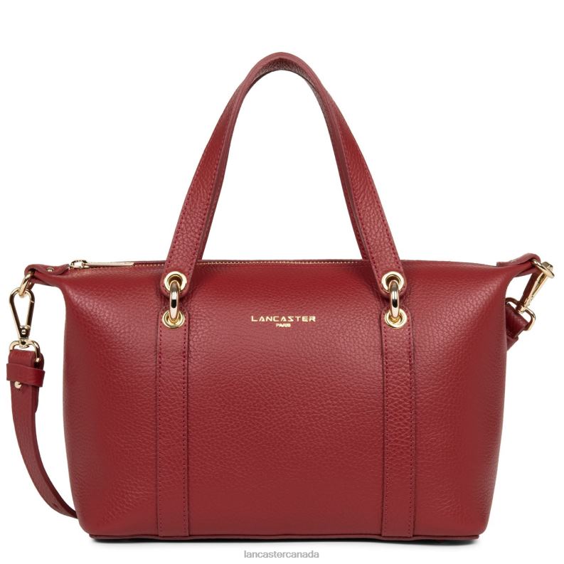 Women Handbag Foulonne Double 4J6H3381 Bag Carmin-In-Blush Lancaster Paris