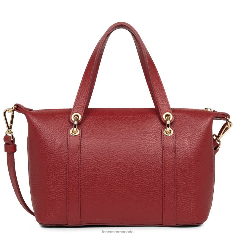 Women Handbag Foulonne Double 4J6H3381 Bag Carmin-In-Blush Lancaster Paris