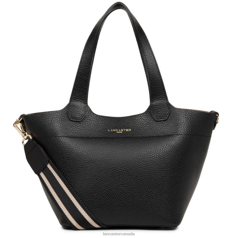 Women Handbag Foulonne Double 4J6H3674 Bag Noir-In-Nude Lancaster Paris