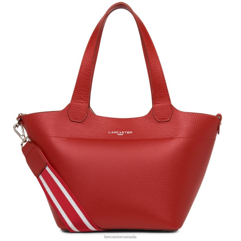 Women Handbag Foulonne Double 4J6H3680 Bag Rouge-In-Poudre Lancaster Paris