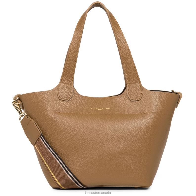 Women Handbag Foulonne Double 4J6H3681 Bag Camel-In-Noir Lancaster Paris