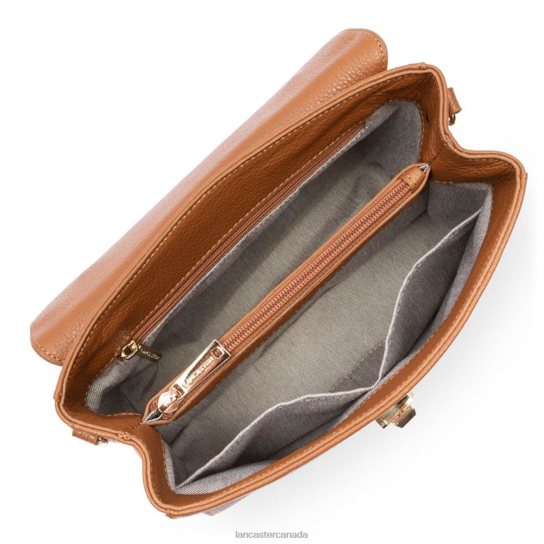 Women Handbag Foulonne Milano 4J6H2671 Bag Caramel Lancaster Paris