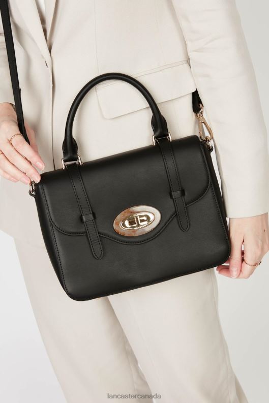 Women Handbag Marble Touch 4J6H4246 Bag Noir Lancaster Paris