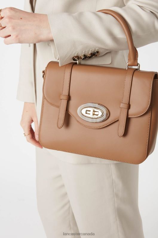Women Handbag Marble Touch 4J6H4247 Bag Camel Lancaster Paris