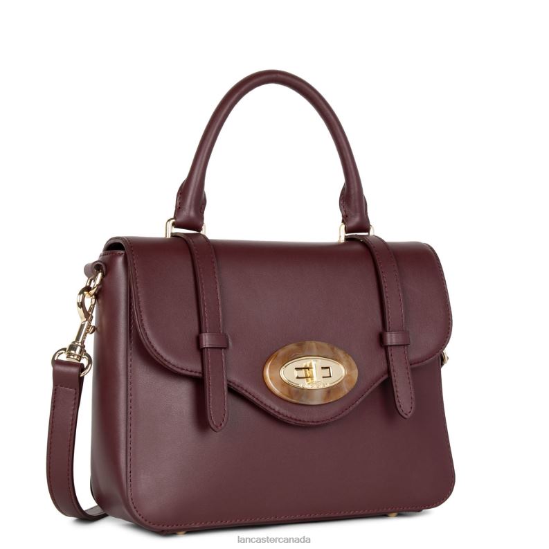 Women Handbag Marble Touch 4J6H4254 Bag Bordeaux Lancaster Paris
