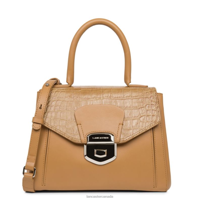 Women Handbag Parisienne Sophia 4J6H3618 Bag Sable Croco Lancaster Paris