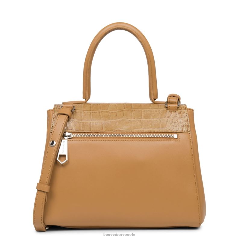 Women Handbag Parisienne Sophia 4J6H3618 Bag Sable Croco Lancaster Paris