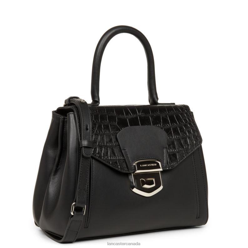 Women Handbag Parisienne Sophia 4J6H3620 Bag Noir Croco Lancaster Paris