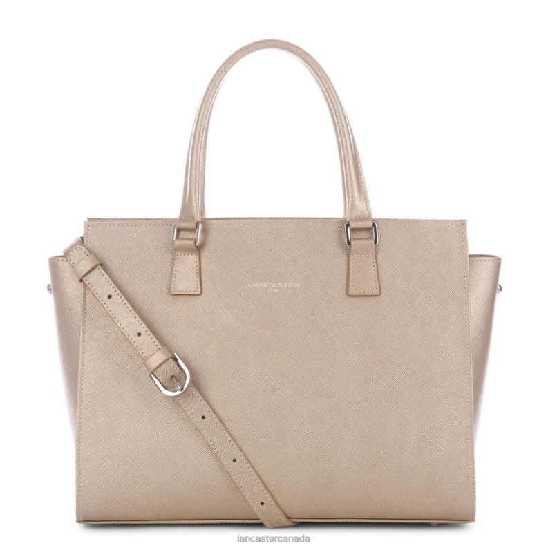 Women Handbag Saffiano Intemporel 4J6H3162 Bag Champagne Lancaster Paris