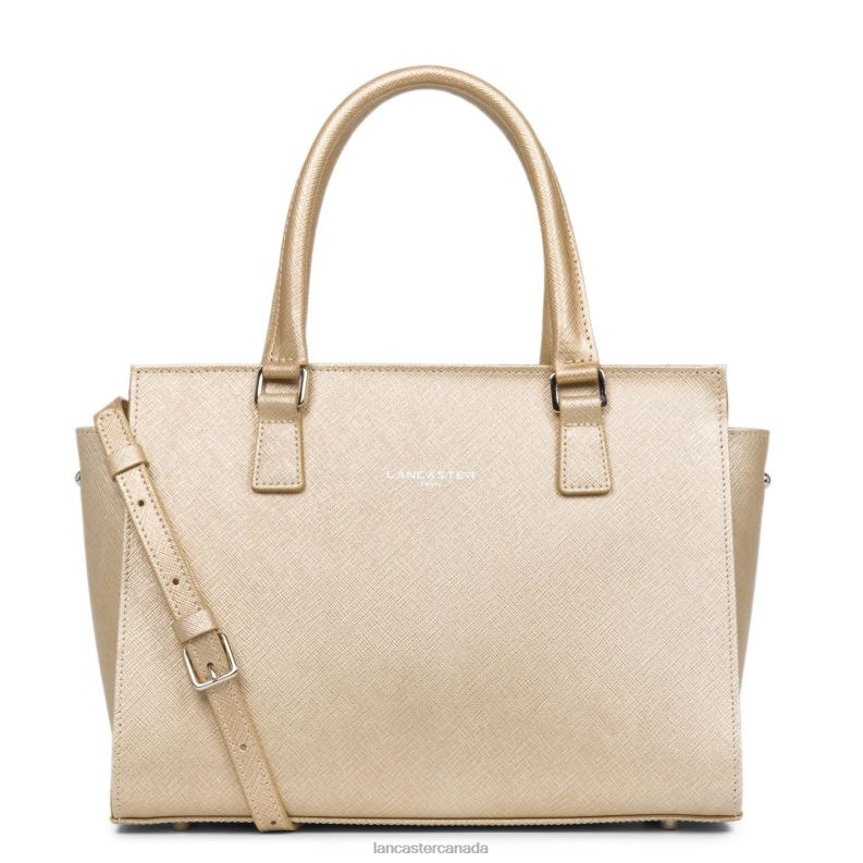 Women Handbag Saffiano Intemporel 4J6H3724 Bag Champagne Lancaster Paris