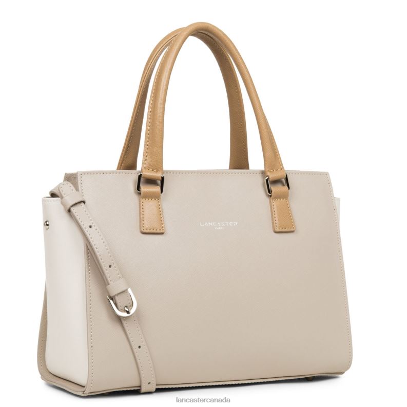 Women Handbag Saffiano Intemporel 4J6H3725 Bag Galet Rose-Ecru-Nude Lancaster Paris