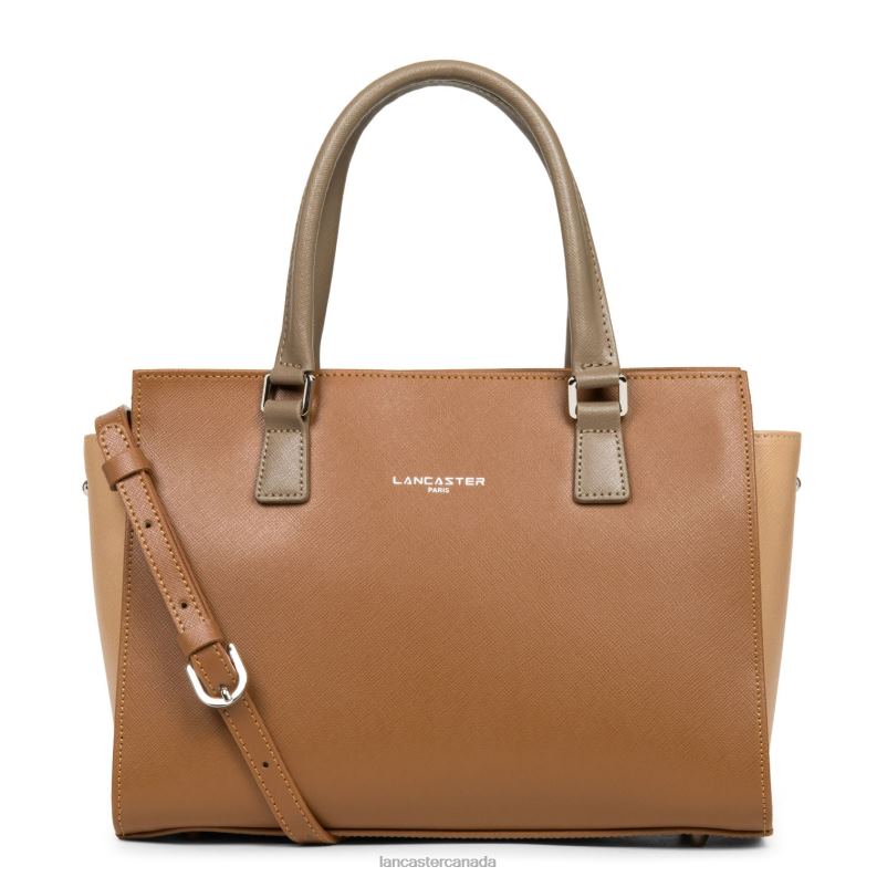 Women Handbag Saffiano Intemporel 4J6H3728 Bag Camel-Nude-Vison Lancaster Paris