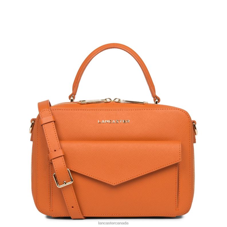 Women Handbag Saffiano Signature 4J6H3450 Bag Orange Lancaster Paris