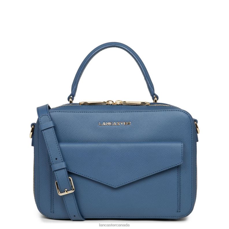 Women Handbag Saffiano Signature 4J6H3453 Bag Bleu Jeans Lancaster Paris