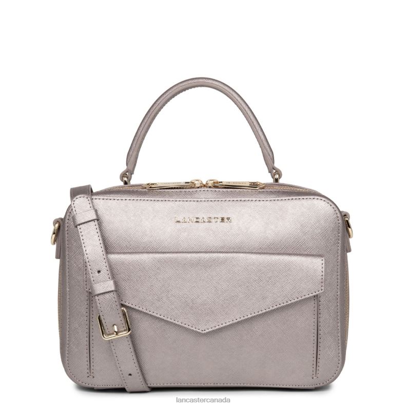 Women Handbag Saffiano Signature 4J6H3458 Bag Or Rose Lancaster Paris