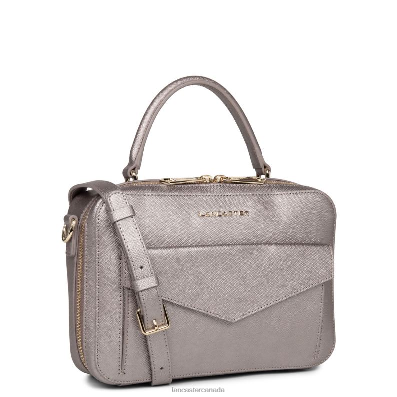 Women Handbag Saffiano Signature 4J6H3458 Bag Or Rose Lancaster Paris