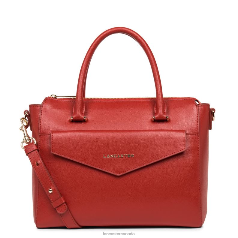 Women Handbag Saffiano Signature 4J6H3459 Bag Rouge Lancaster Paris