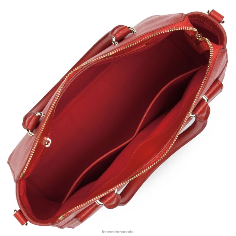 Women Handbag Saffiano Signature 4J6H3459 Bag Rouge Lancaster Paris