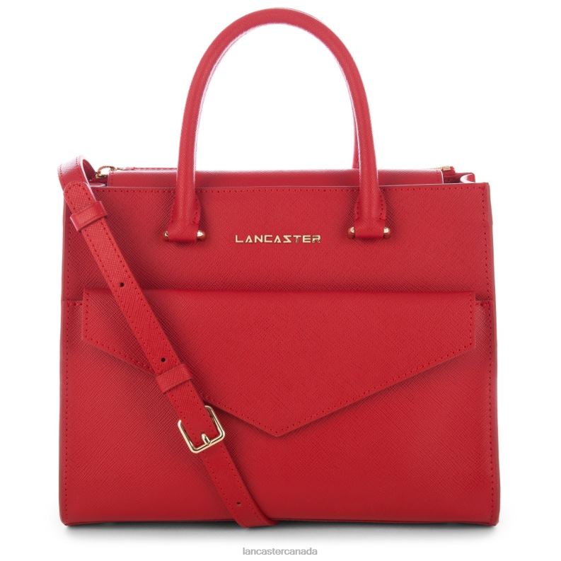 Women Handbag Saffiano Signature New 4J6H3178 Bag Rouge Lancaster Paris