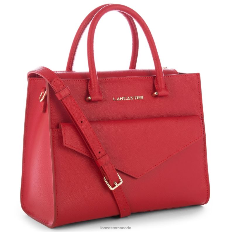 Women Handbag Saffiano Signature New 4J6H3178 Bag Rouge Lancaster Paris