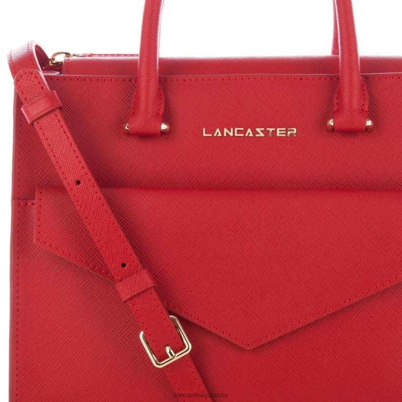 Women Handbag Saffiano Signature New 4J6H3178 Bag Rouge Lancaster Paris