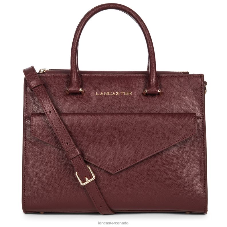Women Handbag Saffiano Signature New 4J6H3181 Bag Bordeaux Lancaster Paris