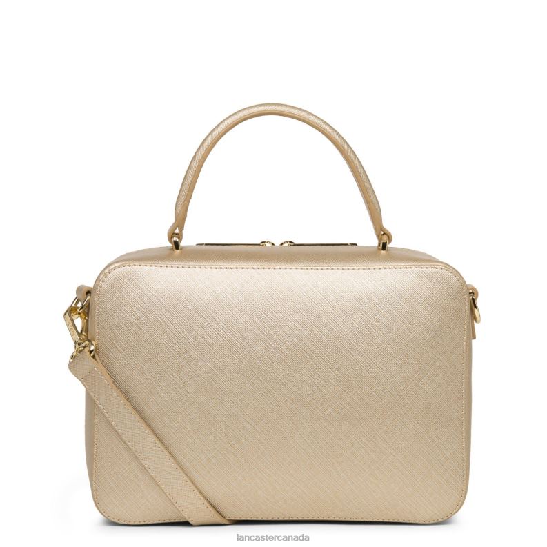 Women Handbag Saffiano Signature New 4J6H3443 Bag Champagne Lancaster Paris